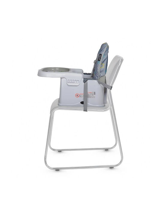 Coccolle Ziti Baby Highchair 3 in 1 with Adjustable Height Grey Stars
