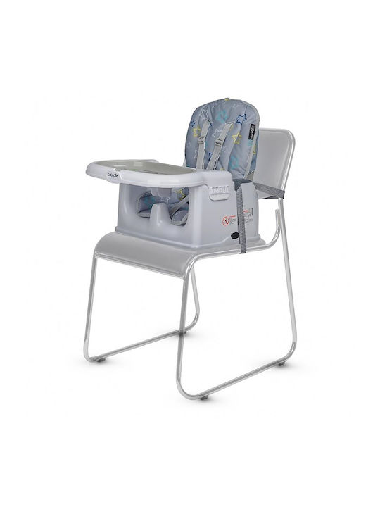 Coccolle Ziti Baby Highchair 3 in 1 with Adjustable Height Grey Stars