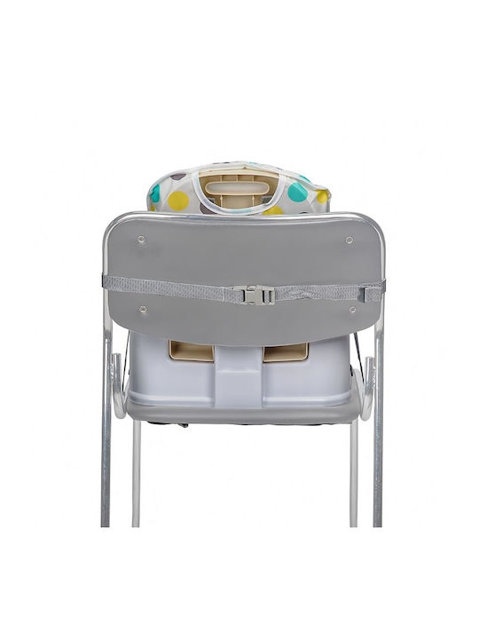 Coccolle Ziti Baby Highchair 3 in 1 with Adjustable Height Grey Stars