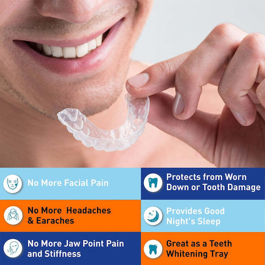 OzDenta Dental Night Mouth Guard Sleep Mouthpiece 2 Pieces 1 Piece
