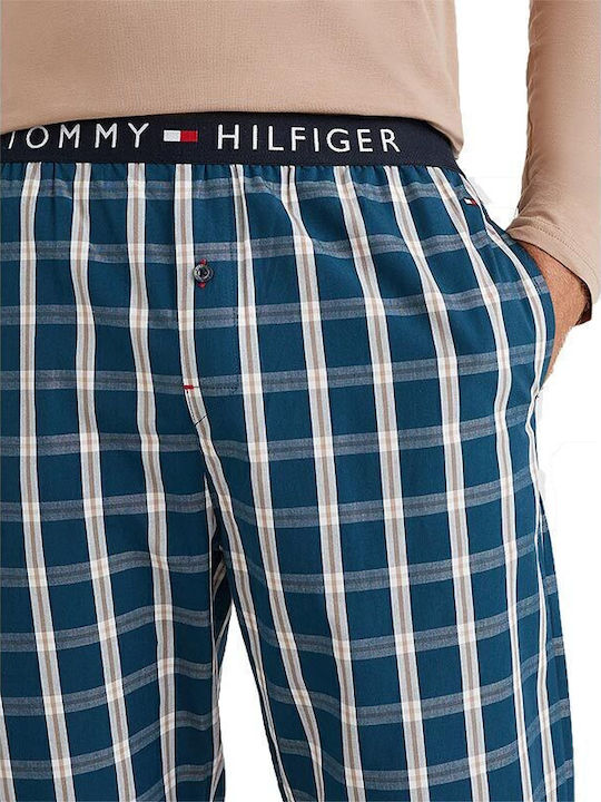 Tommy Hilfiger Χειμερινή Ανδρική Πιτζάμα Βαμβακερή Μπεζ
