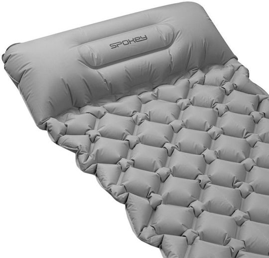 Spokey Single Camping Sleeping Mat 190x60cm Thickness 6cm in Gray color