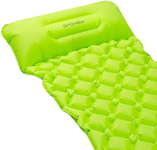 Spokey Single Camping Sleeping Mat 190x60cm Thickness 6cm in Green color