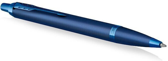 Parker I.M Mono Pen Set Ballpoint Medium with Fountain Pen Medium made of Steel Blue in a case (in a paper cassette)