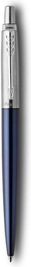 Parker Jotter Premium Pen Set Ballpoint made of Steel Royal Blue in a case (in a paper cassette)