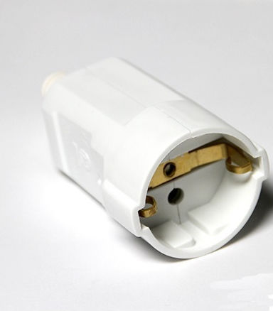 Universe Stecker Weiblich Schuko Weiß