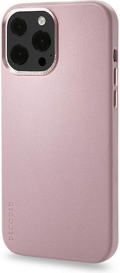 Decoded Back Cover Synthetic Leather Powder Pink (iPhone 13 Pro Max)