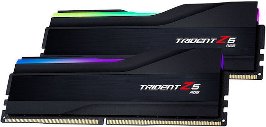 G.Skill Trident Z5 RGB DDR5 32GB RAM με 2x16GB Modules και Ταχύτητα 7600 για Desktop