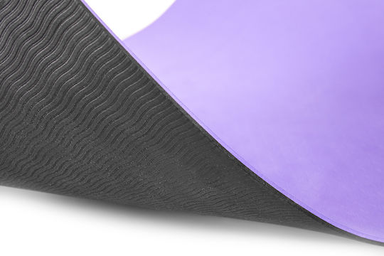 AMILA Упражнение Мат Йога Лилав (173x60x0.6см)