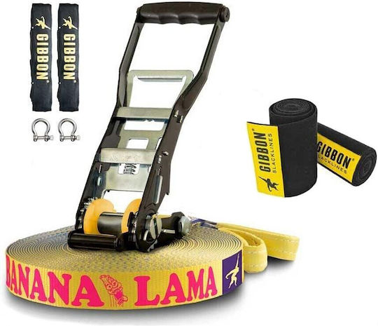 Gibbon Slacklines Ιμάντας Ισορροπίας Κίτρινος