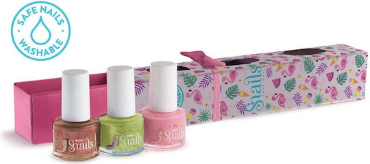 Snails Mini Flamingo Kinder-Nagellacke 3er Set