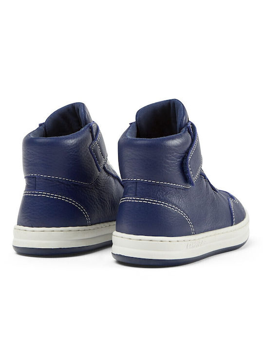 Kids Sneakers High with Scratch Blue