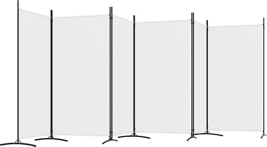 vidaXL Dekorativer Paravent Stoff mit 6 Blättern 520x180cm