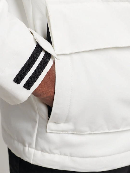 Ultimate Windcheater Χειμωνιάτικο Μπουφάν Αντιανεμικό Λευκό