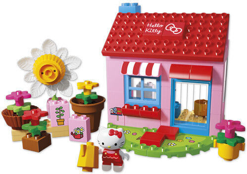Androni Giocattoli Hello Kitty Building Blocks - Garden House For 1.5+ Years 75 Pieces
