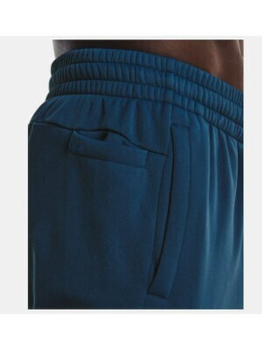 Sweatpants Glossy with Elastic Blue