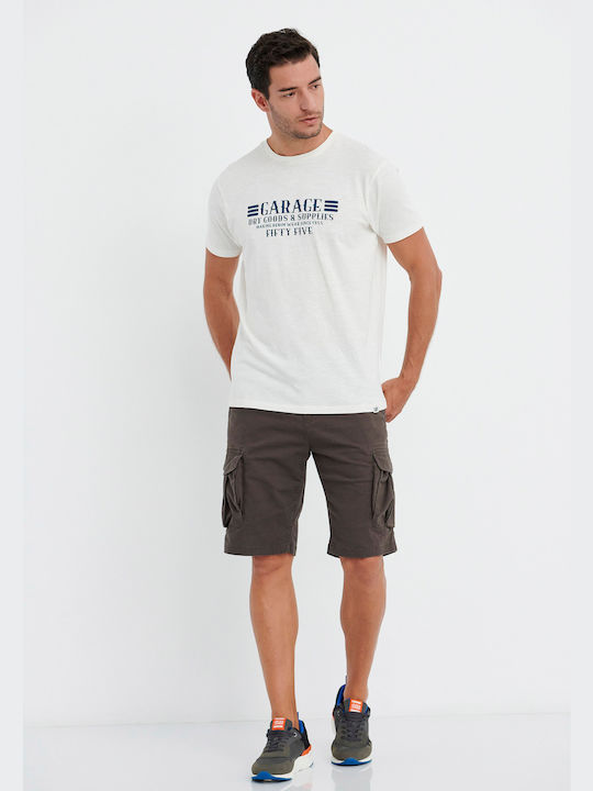 Garage Fifty5 Men's Athletic T-shirt Short Sleeve White