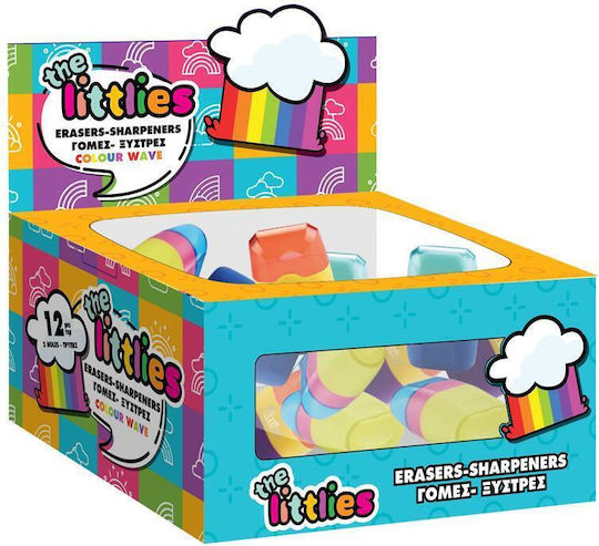 The Littlies Color Wave 646833 Metallisch Doppelt Anspitzer Lila mit Radiergummi 1Stück
