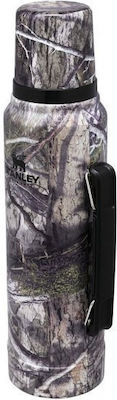 Stanley Classic Legendary Bottle Sticlă Termos Oțel inoxidabil Fără BPA Mossy Oak 1lt cu Cap-Cup și Grip