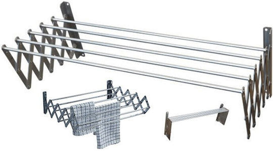 Haiwang Aluminum Folding Wall Mounted Clothes Drying Rack 100x60cm