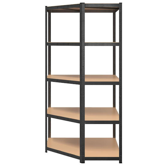 vidaXL Γωνιακή Ραφιέρα Dexion Γαλβανιζέ 90x90x180εκ. με 5 Ράφια Συνολικής Αντοχής 875kg