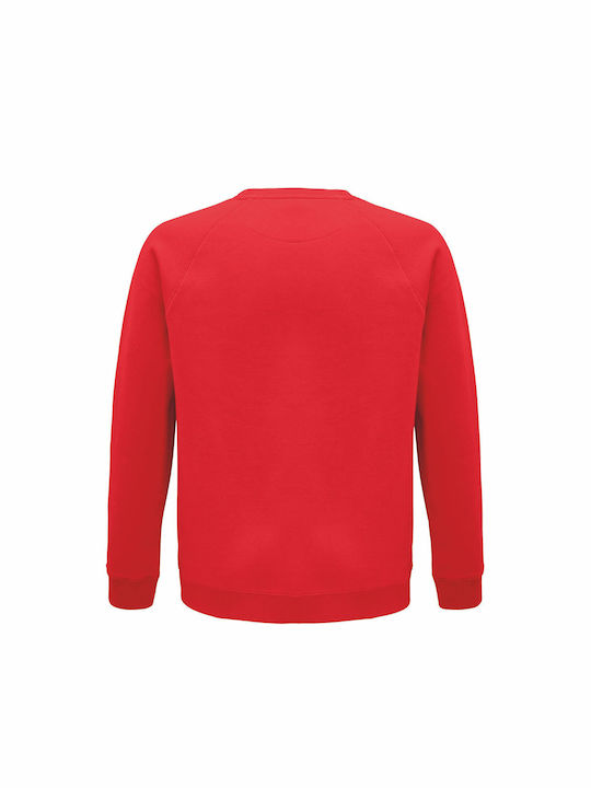 Sweatshirt Unisex, Bio " Snowboarden in den Bergen " Rot