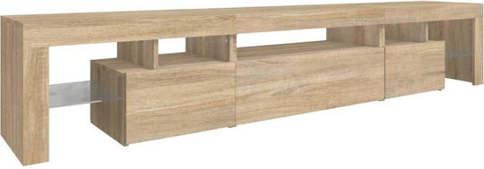TV-Ständer mit LED-Beleuchtung Sonoma Eiche M215xT36.5xH40cm