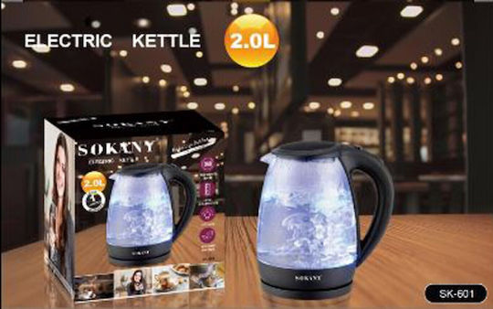 Sokany SK-601 Βραστήρας 2lt 2000W Μαύρος