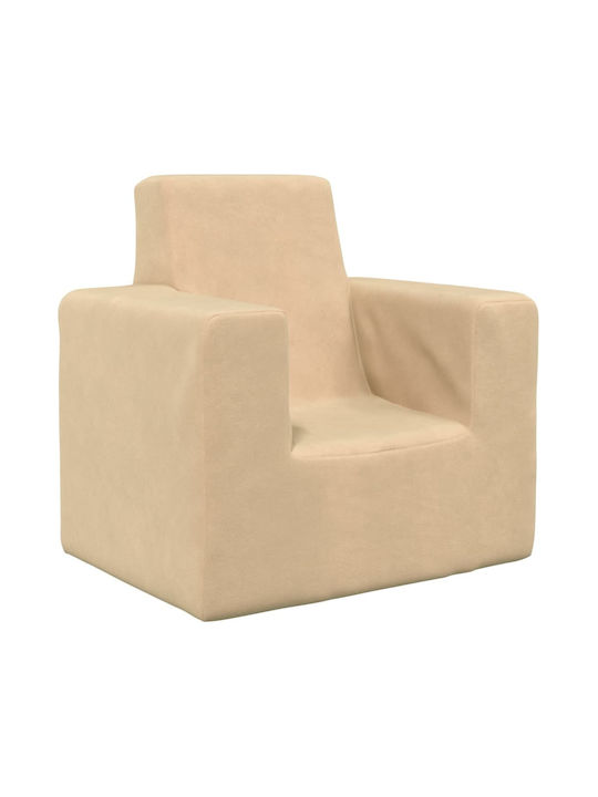 Armchair with Armrests Beige 52x39x50cm