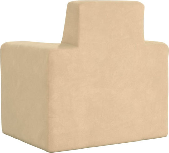 Beige Kids Armchair 52x39x50cm