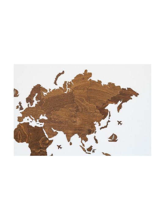 Decorative Wall Decor made of Wooden World Map 115x65cm 1pcs