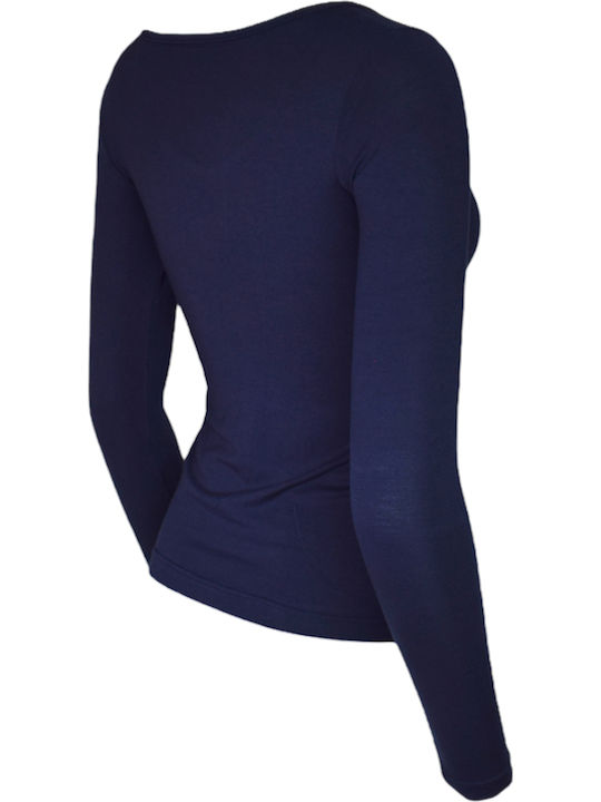 Women's Long Sleeve T-Shirt Blue