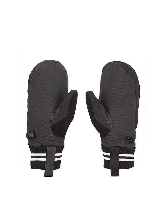 Volcom Bistro Mittens Γυναικεία Γάντια Σκι & Snowboard Μαύρα