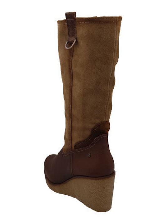 Anatomic Leather Women's Boots with Zipper Marvi5 Brown MARVI5