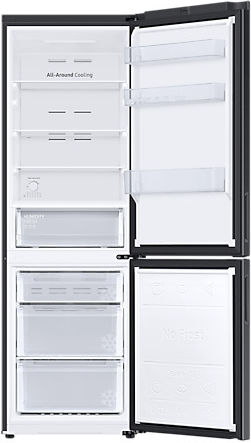 Samsung Ψυγειοκαταψύκτης 344lt NoFrost Υ185.3xΠ59.5xΒ65.8εκ. Μαύρος RB33B610EBN/EF