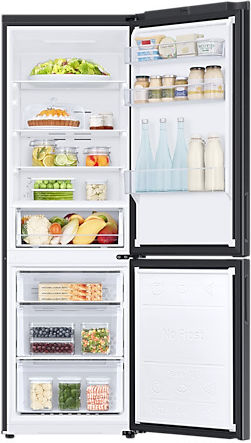 Samsung Ψυγειοκαταψύκτης 344lt NoFrost Υ185.3xΠ59.5xΒ65.8εκ. Μαύρος RB33B610EBN/EF