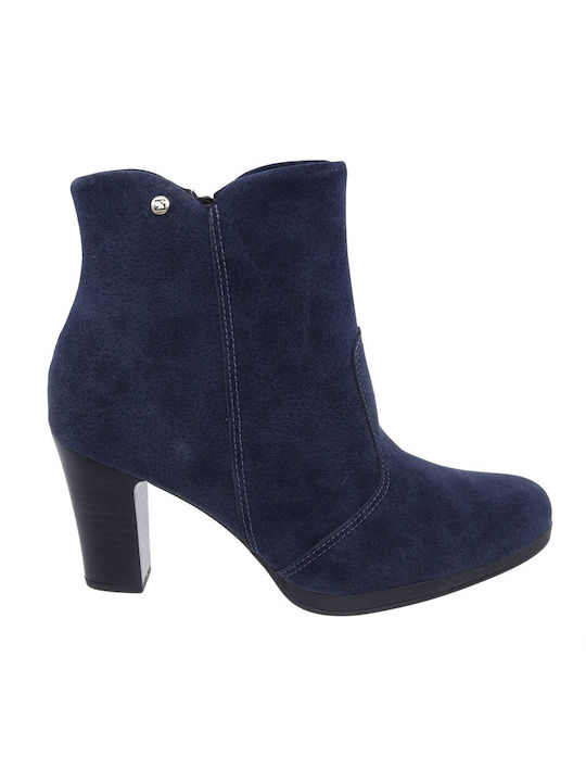 Piccadilly Leder Damen Knöchelstiefel Blau