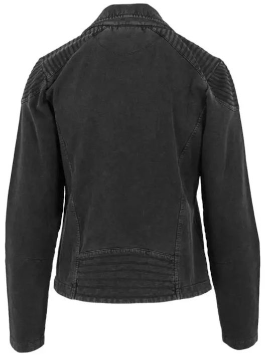 Damen Bikerjacke Schwarz