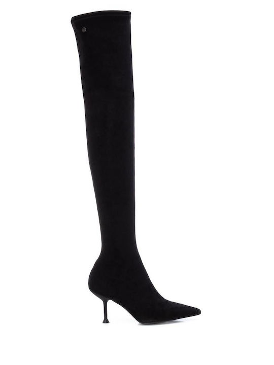 Xti Medium Heel Women's Boots Black