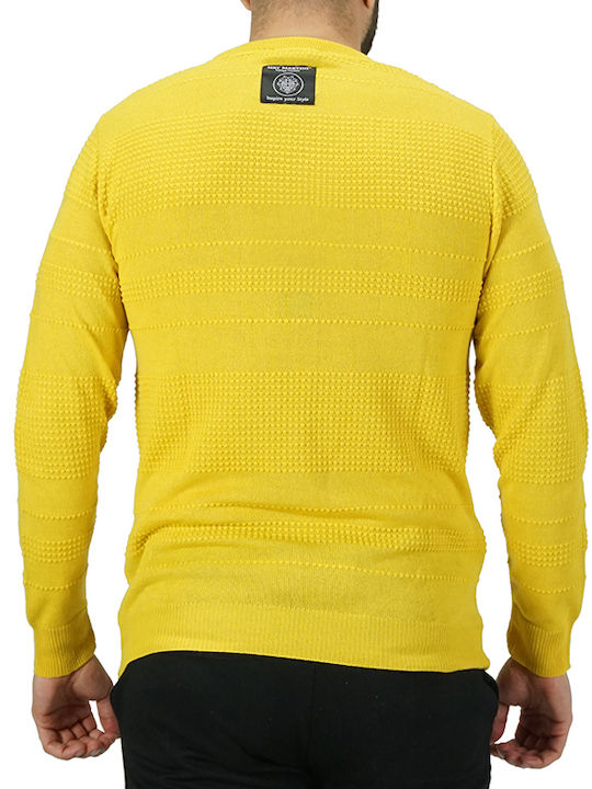 Martini Herren Langarm-Pullover Gelb