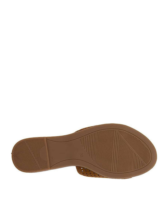 Sandale Casual Damă de Piele Tabac