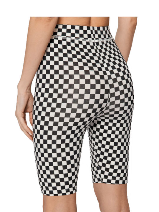 Vans Checkerboard Frauen Fahrrad Leggings Hochgeschnitten Mehrfarbig