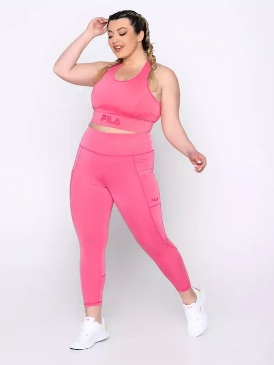 This Way Women's Cropped Legging High Waisted Fuchsia