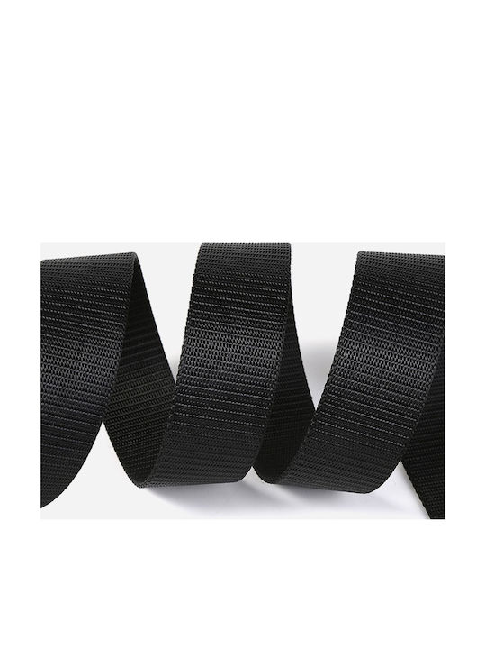 Men's Belt Fabric Webbing Belt Black