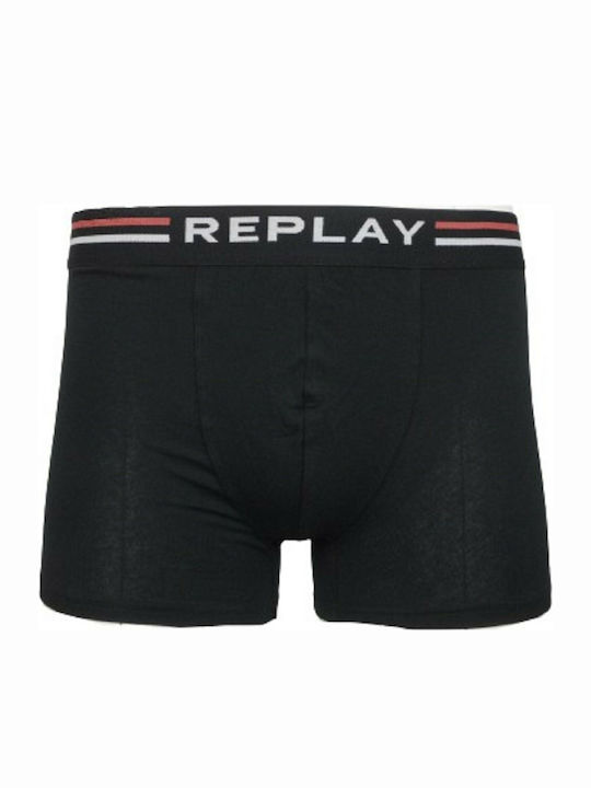 Replay Herren Boxershorts Grey Melange 2Packung