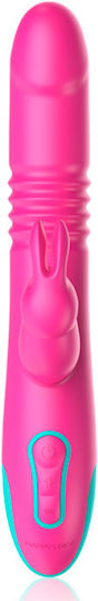 Dream Love Happy Loky Donald Vibrator G-Punkt mit Fernsteuerung dreifache Stimulation 24,5cm Fuchsien