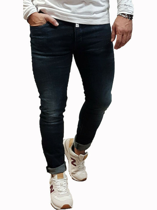 Cover Jeans Bruno Ανδρικό Παντελόνι Τζιν Ελαστικό σε Skinny Εφαρμογή Navy Μπλε