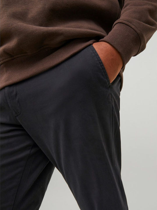 Trousers Chino Elastic in Slim Fit Black
