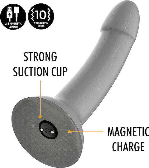 Mythology Rune Majestic Vibrator G-Spot with Remote Control 15.5cm Grey