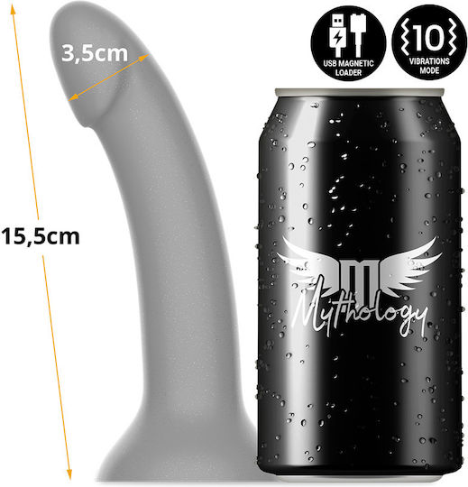 Mythology Rune Majestic Vibrator G-Spot with Remote Control 15.5cm Grey